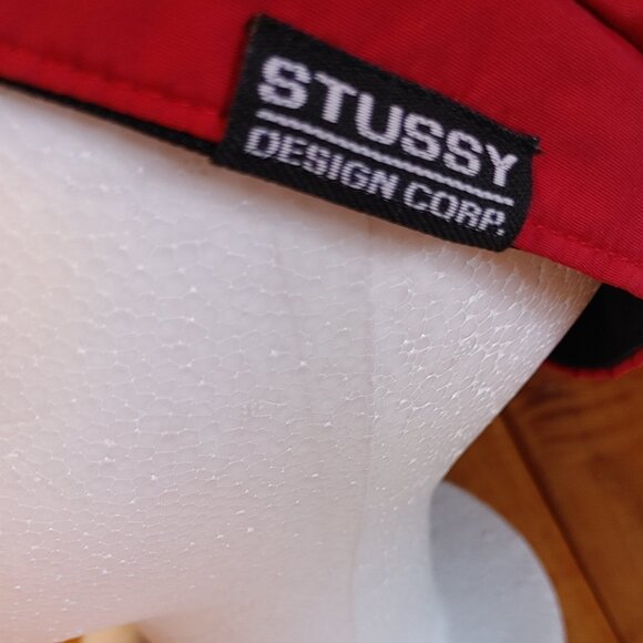 NWT Women's Stussy Red Nylon Logo Beret - Picture 8 of 11